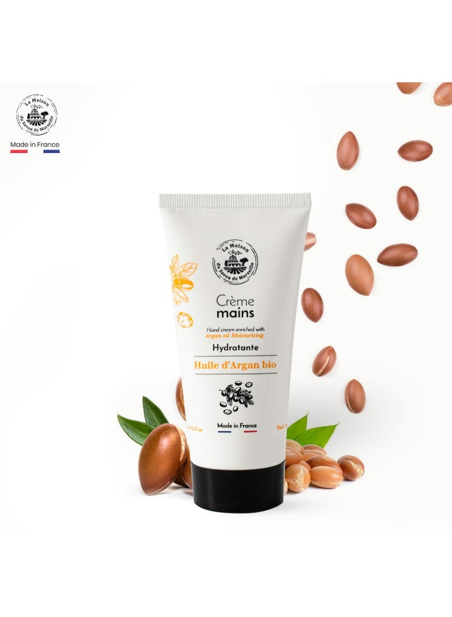 Argan Oil Hand Cream Tube White 75ml