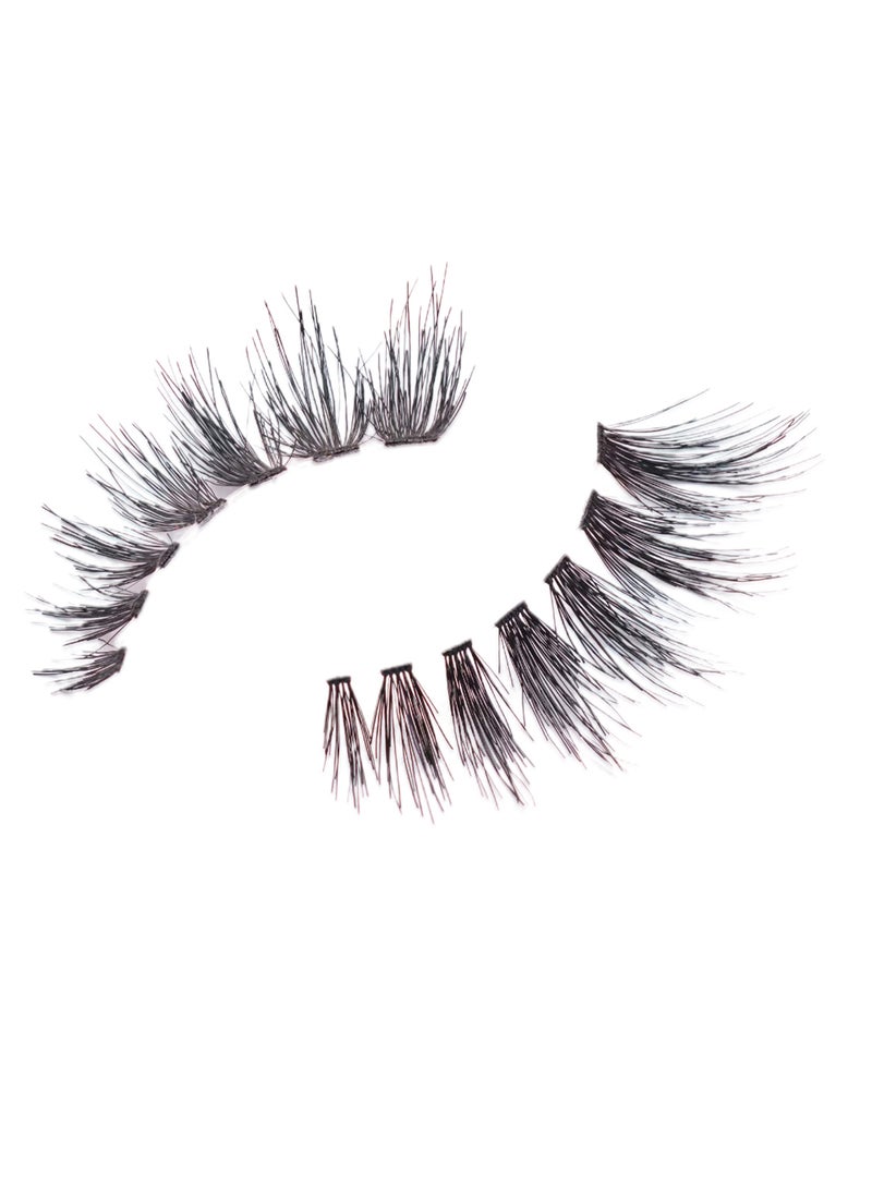 Pair Of 10 Professional Individual False Eyelashes 805 Black