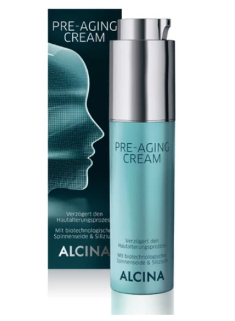 Pre-Aging Face Cream with Biotechnological Vegan Spider Silk and Silicon Helps Improves Skin Elasticity and Lifts Sagging Skin 50ml Made in Germany