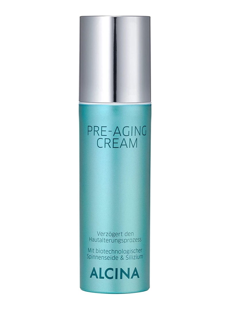 Pre-Aging Face Cream with Biotechnological Vegan Spider Silk and Silicon Helps Improves Skin Elasticity and Lifts Sagging Skin 50ml Made in Germany