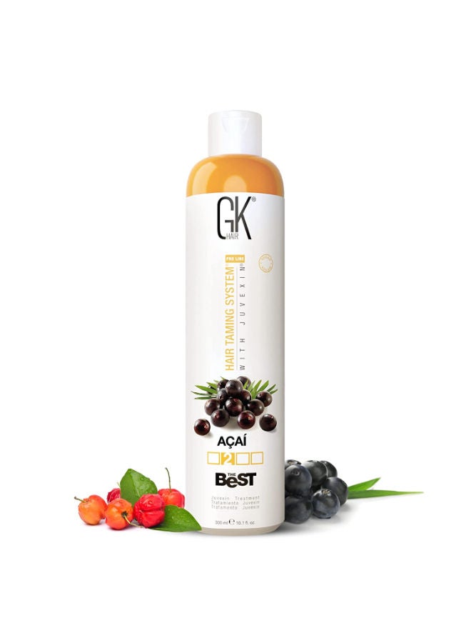 The Best ACAI (10.1 Fl Oz/300ml) Vegan Smoothing Keratin Hair Treatment Professional Brazilian Complex Blowout Straightening For Silky Smooth & Frizz Free Hair Formaldehyde Free