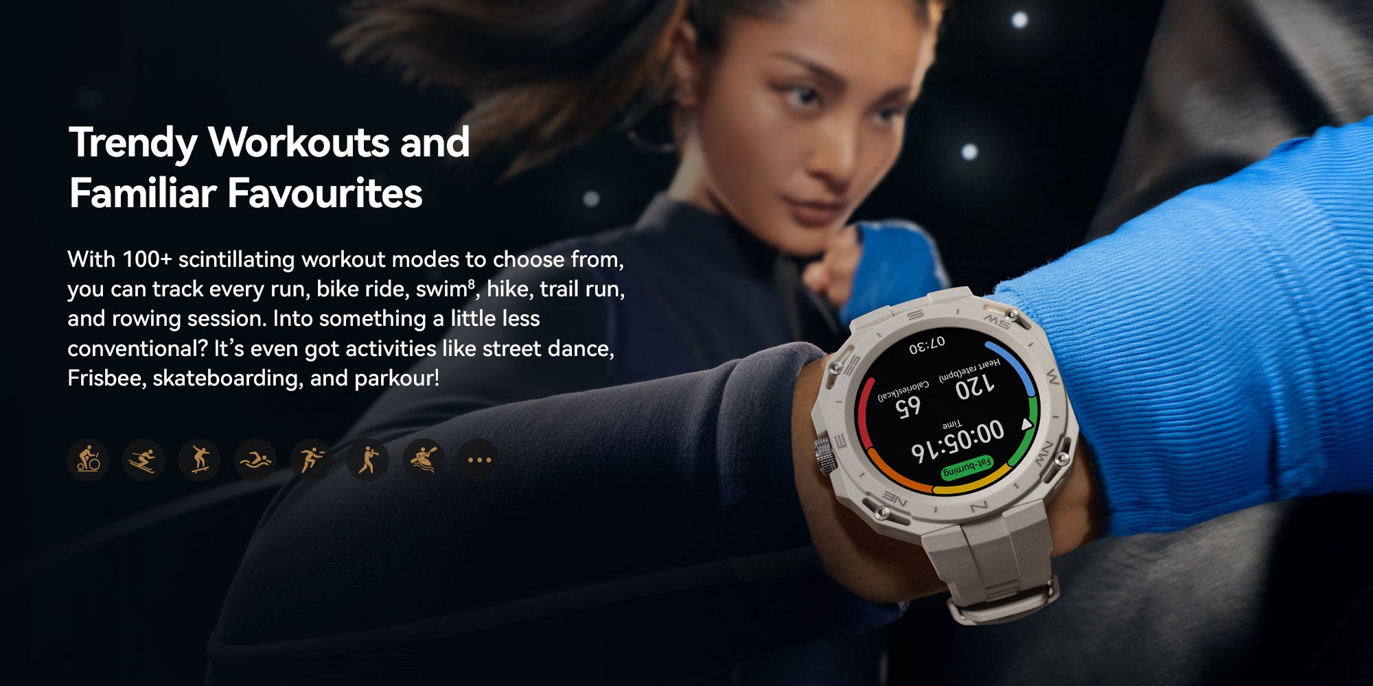 Watch Gt Cyber Case Quick-To-Change Military-Level Durability 316L Stainless Steel Dial With High-Performance Rubber Strap Sports Edition Midnight Black