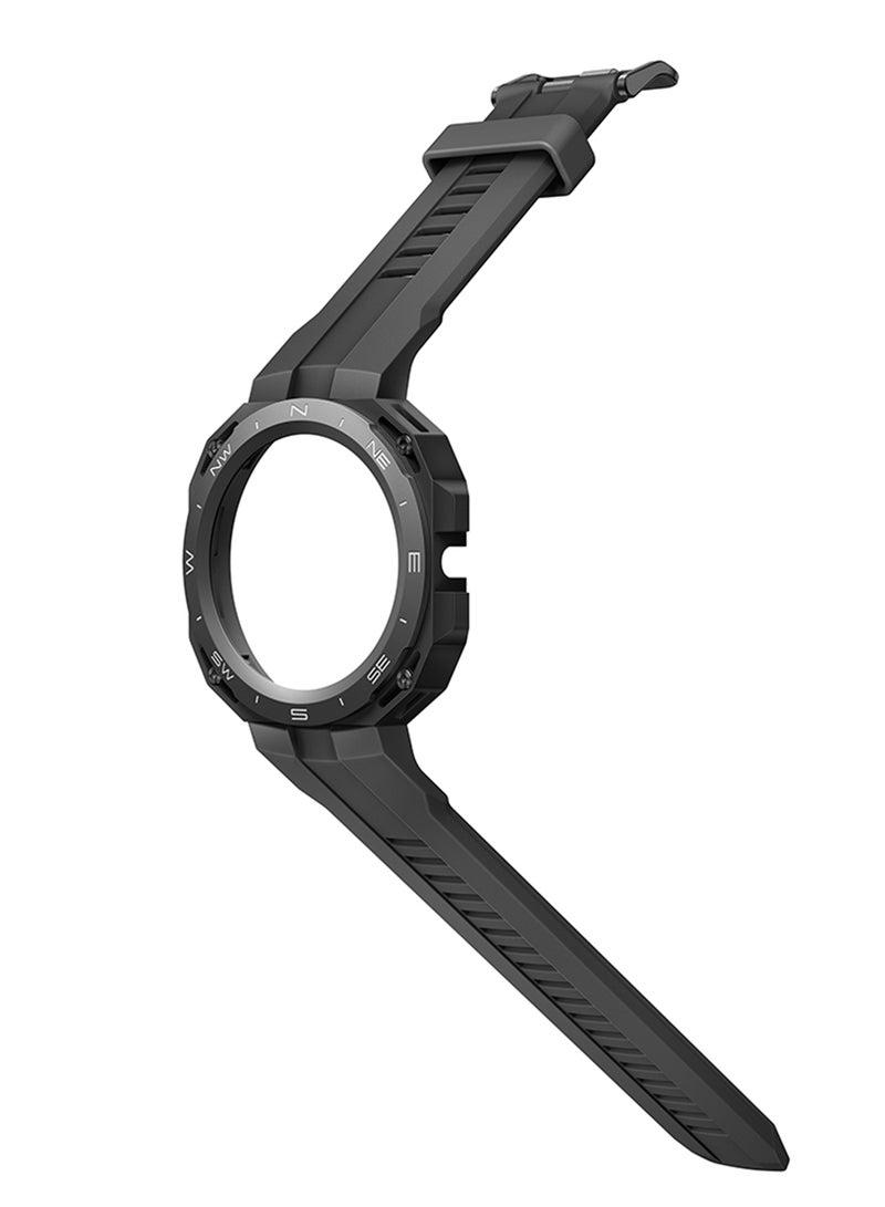 Watch Gt Cyber Case Quick-To-Change Military-Level Durability 316L Stainless Steel Dial With High-Performance Rubber Strap Sports Edition Midnight Black