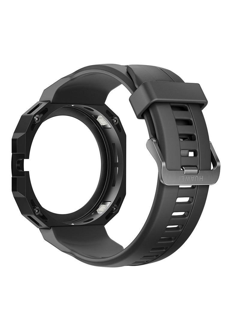 Watch Gt Cyber Case Quick-To-Change Military-Level Durability 316L Stainless Steel Dial With High-Performance Rubber Strap Sports Edition Midnight Black