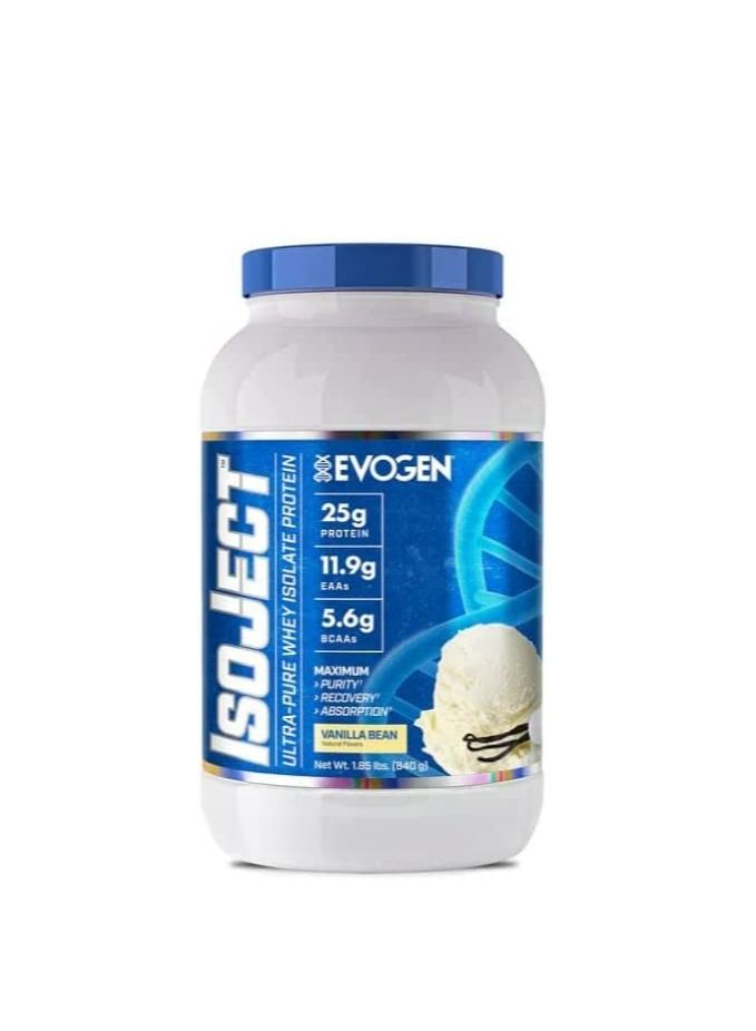 Evogen Isojet Ultra-Pure Whey Isolate Protein Vanilla Bean 28Servings 840g