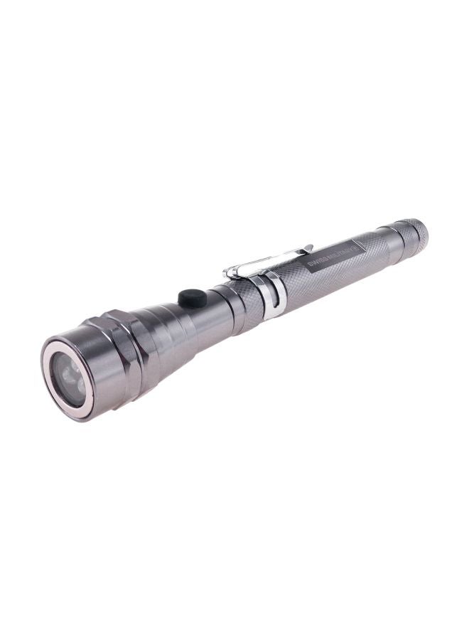 LED Telescopic Torch Grey/Silver/Black