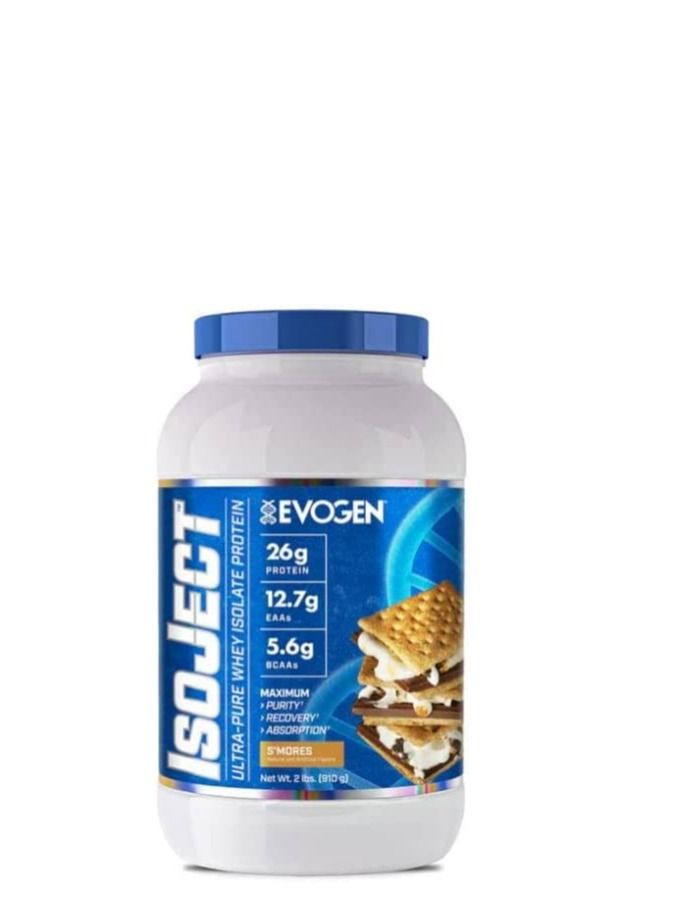 Evogen Isoject Ultra Pure Whey isolate Protein SMores 26servings 910g