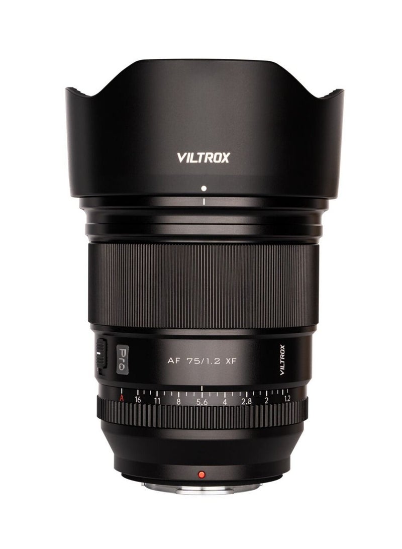 Viltrox 75mm F1.2 Pro Level Autofocus Lens, Compatible with Fuji X-mount Mirrorless Cameras