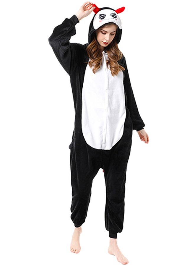 Soft Hooded Onesie Black