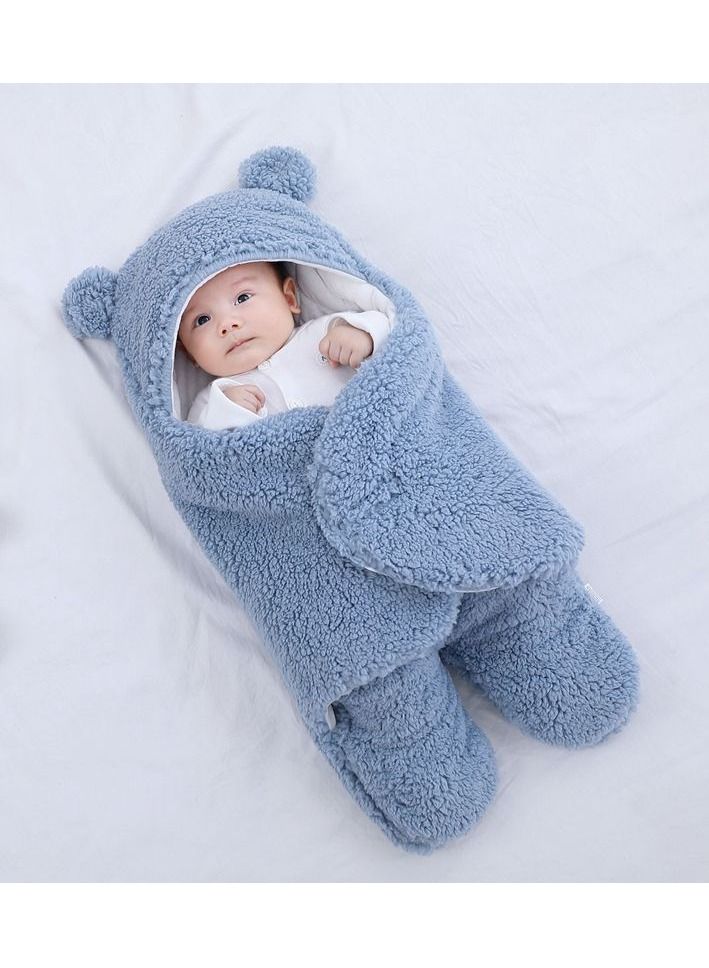 Baby Sleeping Bag Ultra Soft Fluffy Fleece Newborn Receiving Blanket Infant Boys Girls Clothes Nursery Wrap Swaddle