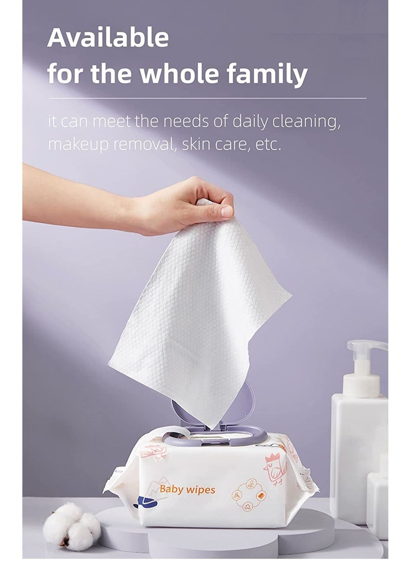Pure Water Wipes Plastic Free Baby Water Wipes Extra Thick and Large For Baby 80 sheets/Pack