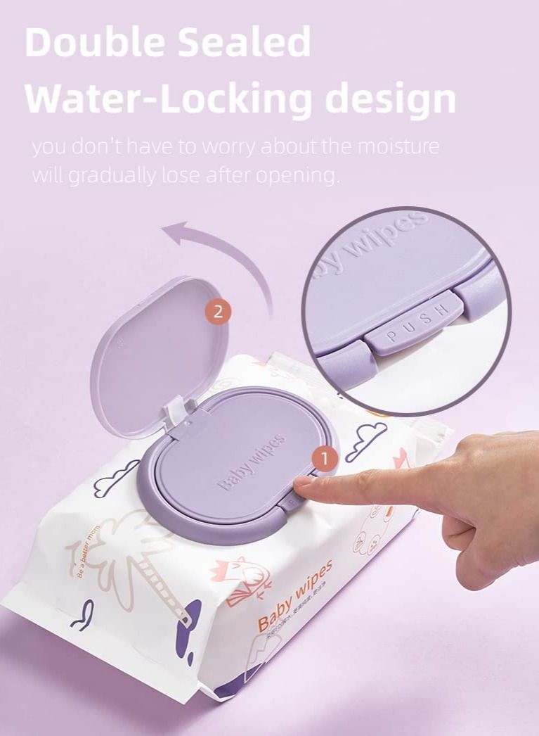 Pure Water Wipes Plastic Free Baby Water Wipes Extra Thick and Large For Baby 80 sheets/Pack