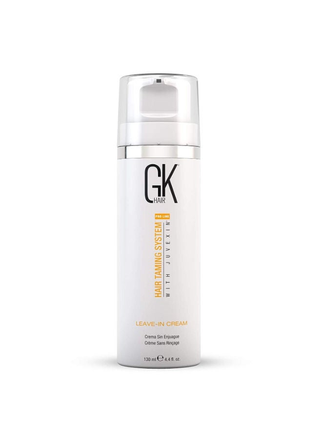 GK HAIR Global Keratin Leave In Conditioner Cream (4.4 Fl Oz/130ml) Conditioning Hydrating Smoothing Moisturizing & Frizz Control For Dry Damaged Hair Taming before Swimming or Exercise