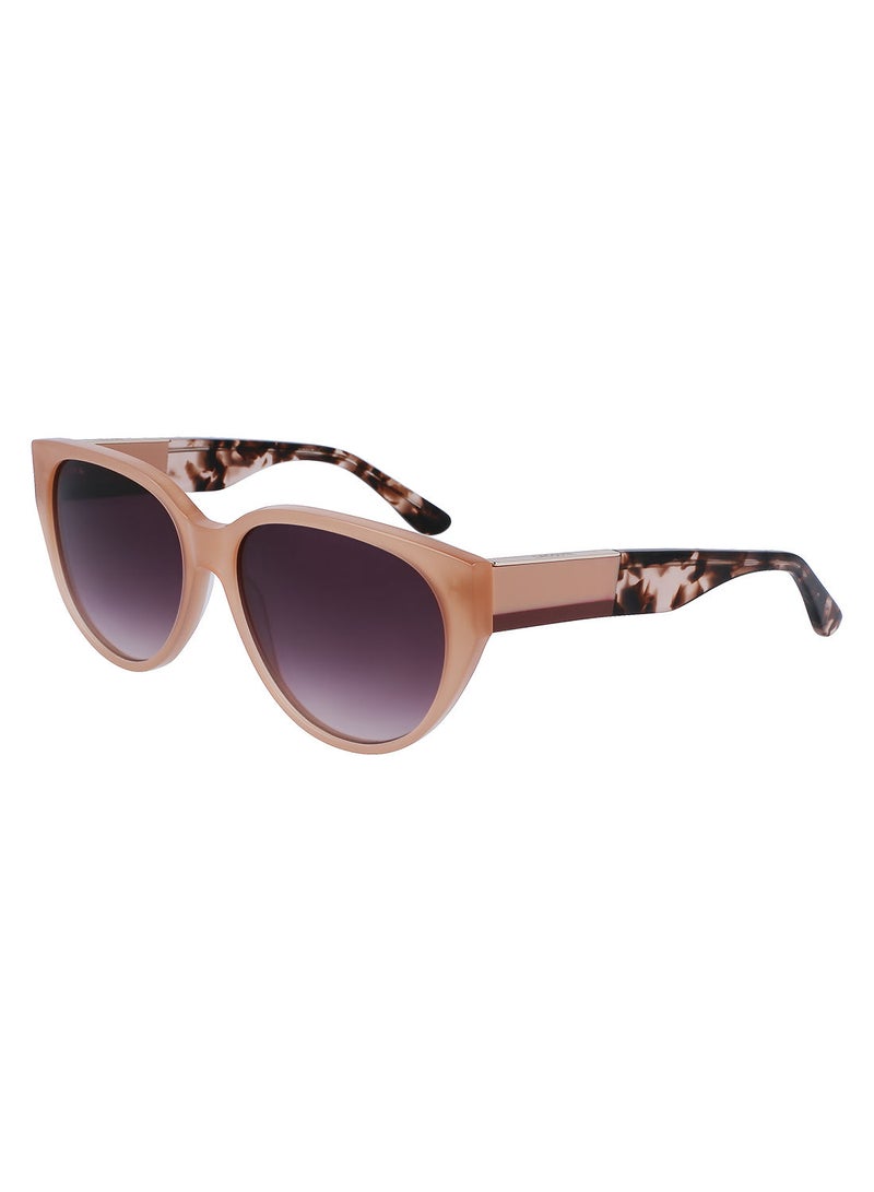 Full Rim Acetate Oval Lacoste Suns L985S 5916 (681) Peach Opaline