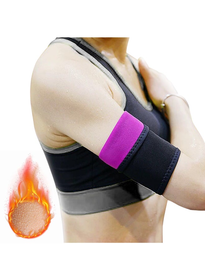 Gym Exercise Compression Arm Bands Sleeves Black/Pink