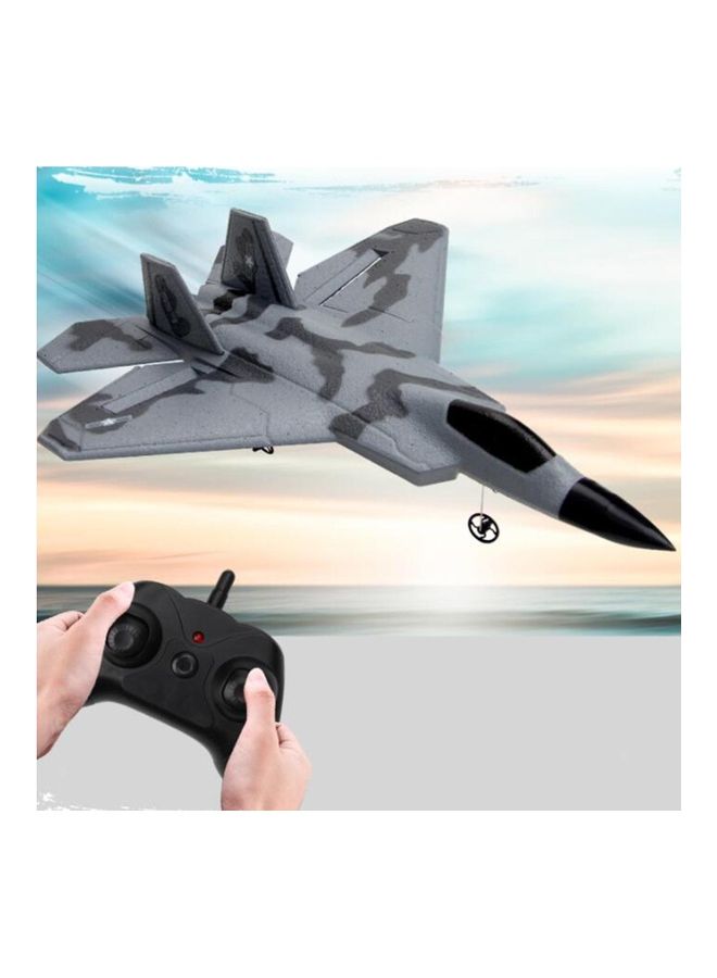 FX622 2CH Remote Control Airplane F22 Jet Indoor Outdoor RC Glider 2.4GHZ Aircraft