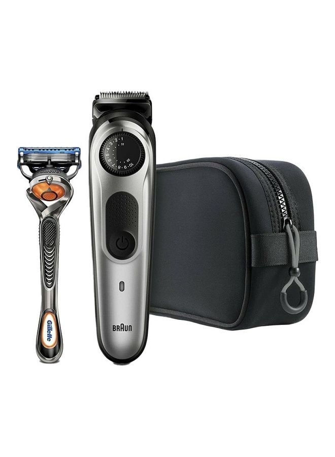 Beard Trimmer Hair Clippers For Men Cordless Rechargeable Detail Head With Gillette Proglide Razor And Travel Bag 13.6 x 5.6 x 25.1cm