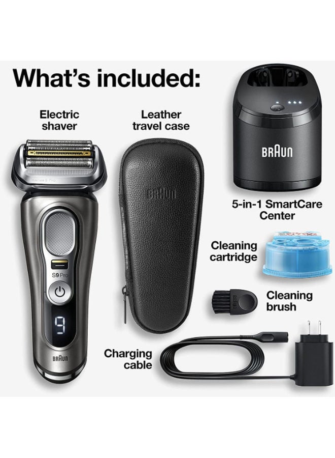 Series 9 Pro Wet And Dry Shaver With 5-In-1 Smart Care Center Travel Case Noble Metal 15.7 x 17.7 x 25cm