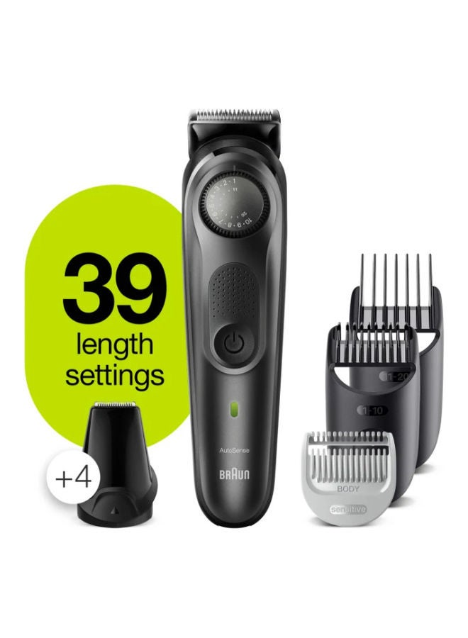 Rechargeable Beard And Hair Trimmer With Precision Dial 7 Attachments 22 x 6.14 x 22cm