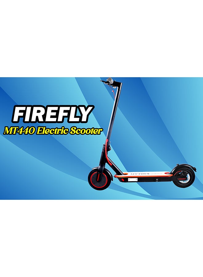 MT440 High Speed Foldable Electric 3 Speed Modes Scooter With Colorful LED Lights App Control, Lighting Standing Pad, Quick Easy Folding 45km/h Speed 25km Range 350W Motor 7800mah High Capacity Battery 109x14x52cm