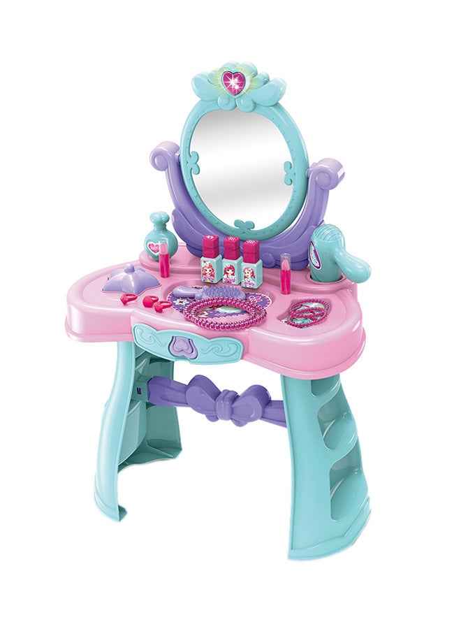Portable Lightweight Pretend Pretty Beauty Playset With Light And Music