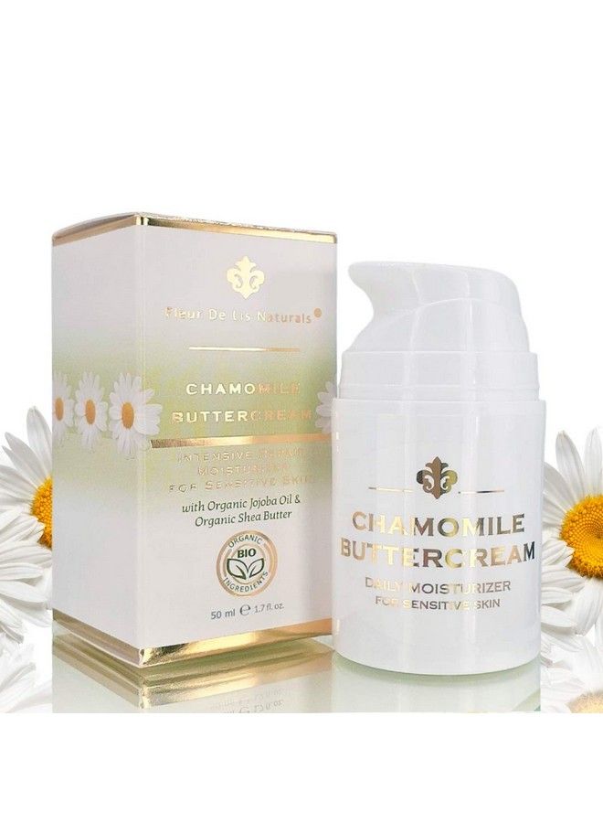 Chamomile Buttercream Best AntiWrinkle Cream & AntiAging Face Cream for Sensitive Skin Helps to Repair Wrinkles & Purify Skin Made in USA All Natural and Organic Ingredients 17 oz
