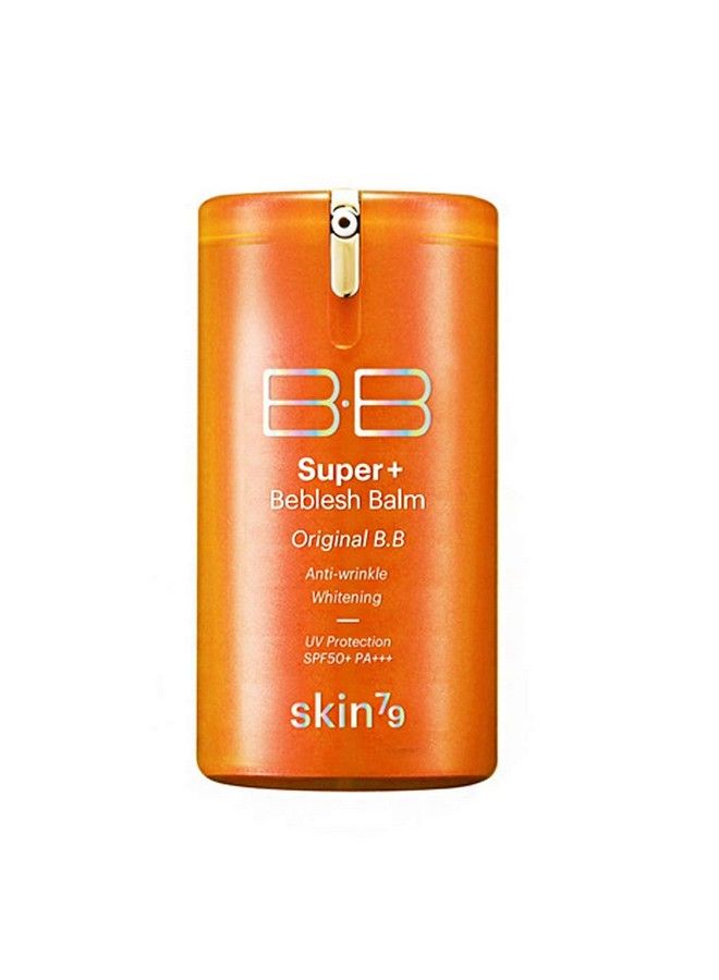 9] Super Plus Beblesh Balm Triple Function Orange BB Cream 21 Yellow Beige (SPF50/PA+++) 135 floz (40 ml) Rich Vitamin Complex Care Healthy and Vital Skin High Coverage without Darkening