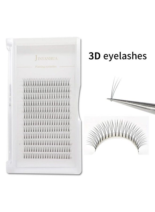 Soft Natural Premade Volume 2D Fans Eyelash Extension 010 Thickness 814mm Handmade Premade Cluster Volume Fans Faux Mink Lashes 3d (12mm 3D010C)