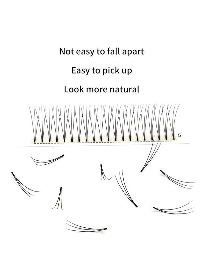 Soft Natural Premade Volume 2D Fans Eyelash Extension 010 Thickness 814mm Handmade Premade Cluster Volume Fans Faux Mink Lashes 3d (12mm 3D010C)
