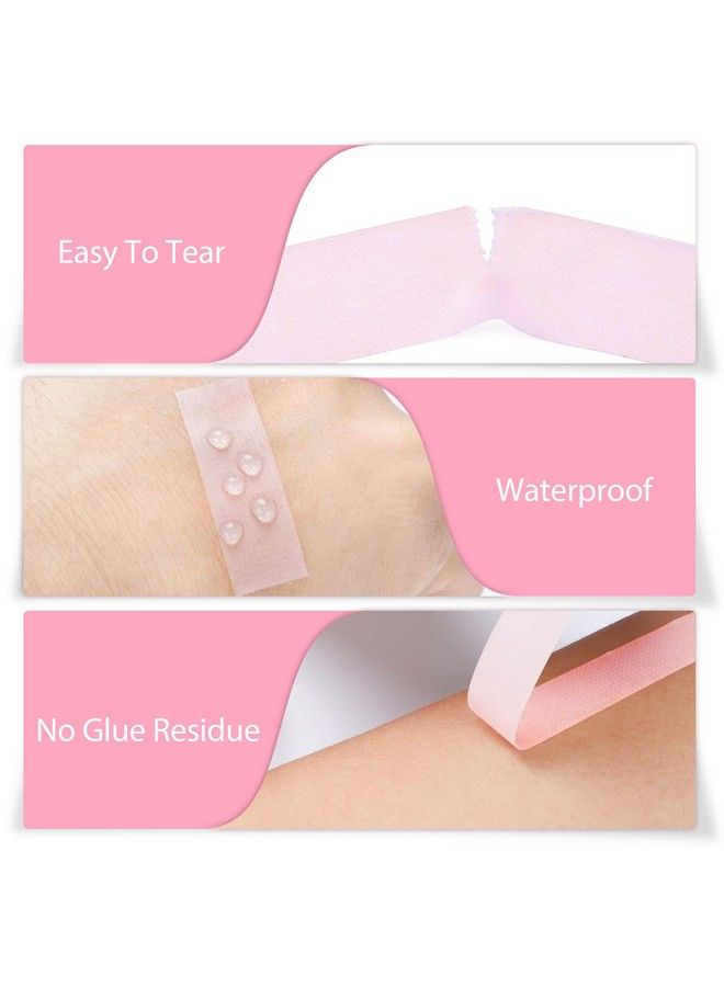6 Rolls PE Lash Extension Tapes TEOYALL Adhesive Breathable Micropore Eyelash Tapes Lash Extension Supplies for Makeup Salon (Pink)