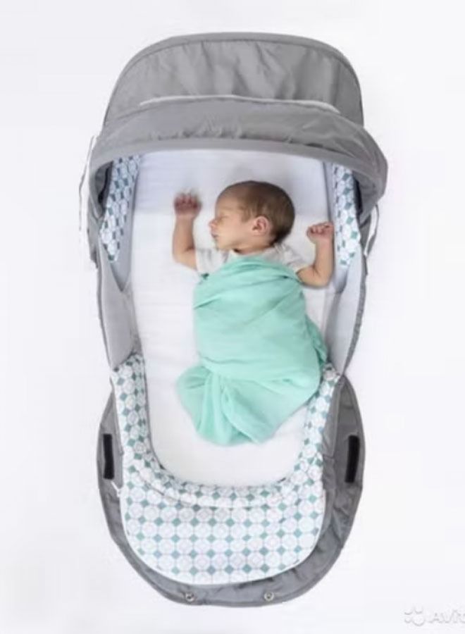 Baby Bassinet Bed Portable Sleeper Travel Bag with mosquito net For Infant with Music