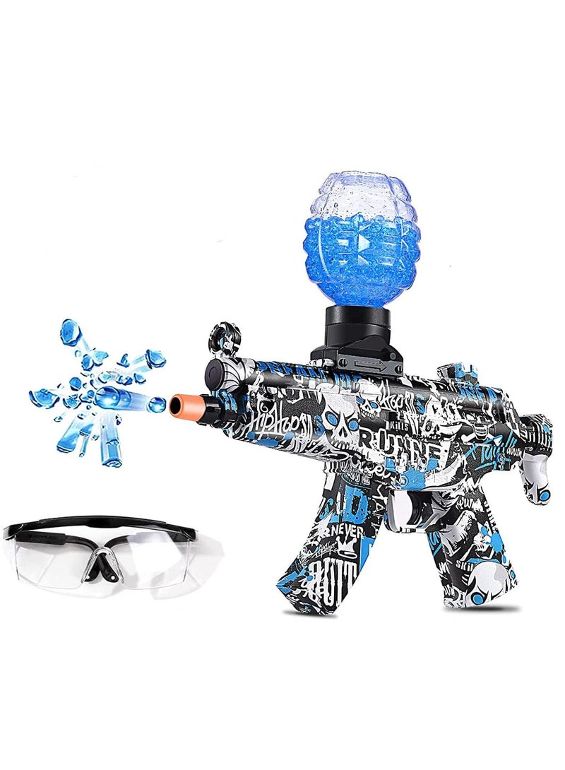 Electric Gel Ball Blaster with Auto Reset Shooting Targets Splatter 35000 Water Beads MP-5 Toys for Outdoor Activities Game Gift Boys Girls Ages 8+