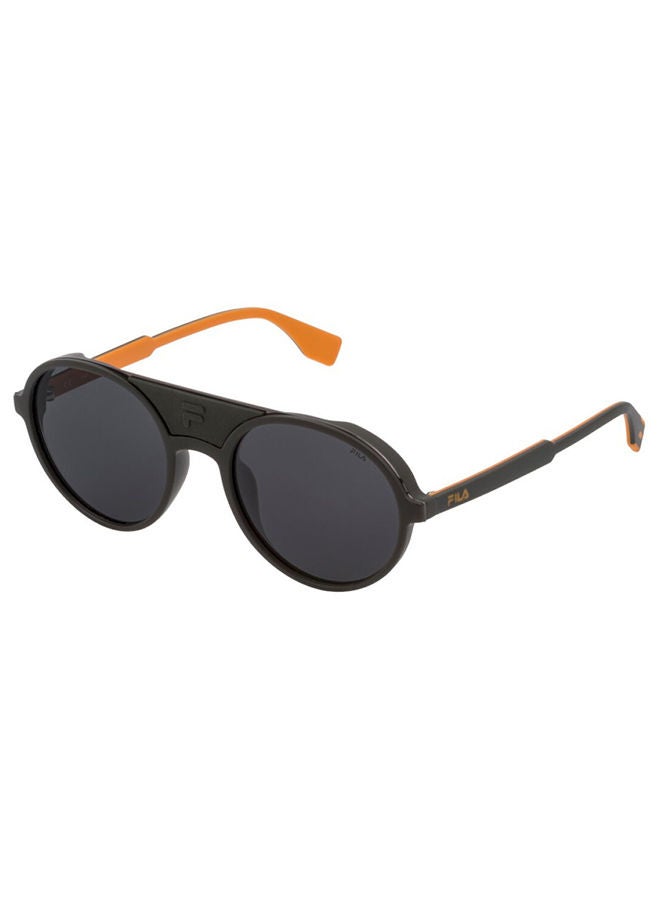 Unisex 100% UV Protected Round Sunglasses - SF9391 D80P - Lens Size: 55 mm