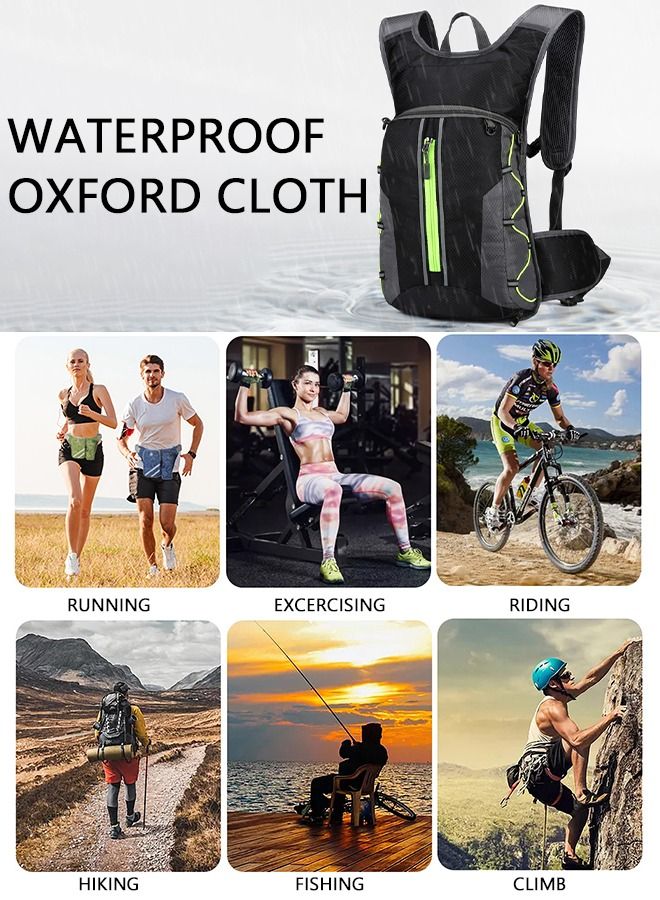 Running Hiking Mountain Biking Cycling Waterproof Backpack with Water Bag For Men Women