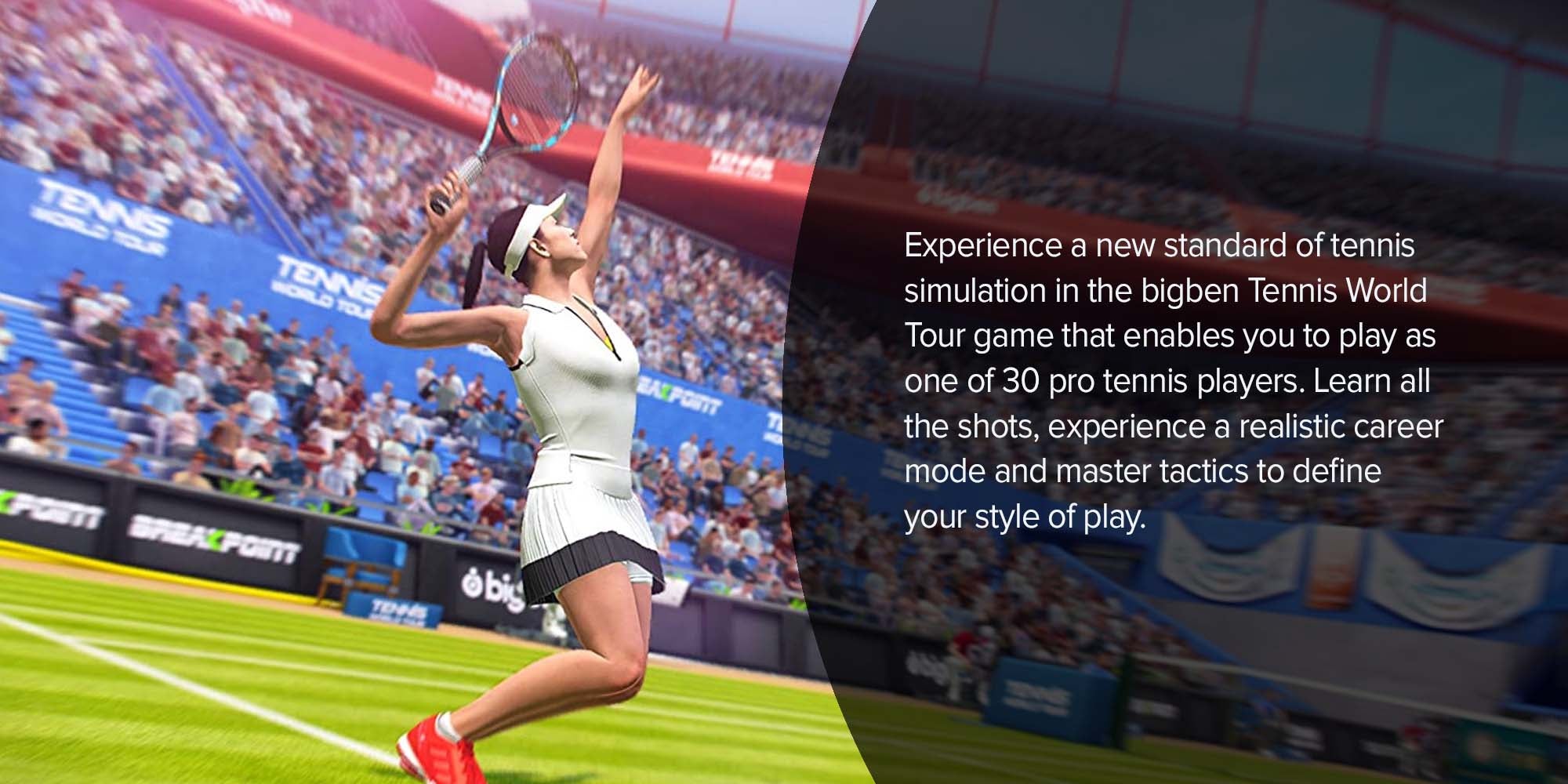 Tennis: World Tour (Intl Version) - Sports - PlayStation 4 (PS4)