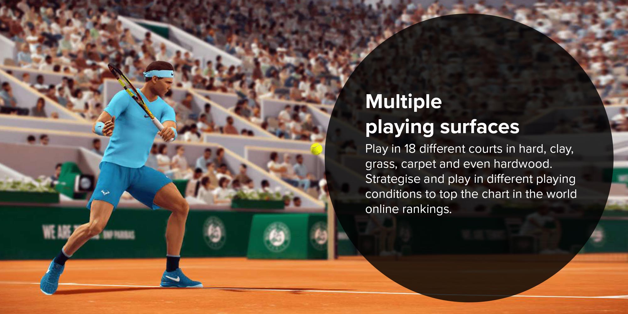 Tennis World Tour (Intl Version) - Sports - PlayStation 4 (PS4)