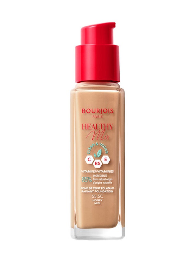 Healthy Mix Clean Foundation - 55.5C - Honey, 30ml