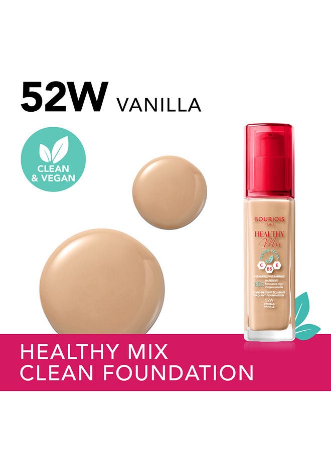 Healthy Mix Clean Foundation - 52W - Vanilla, 30ml