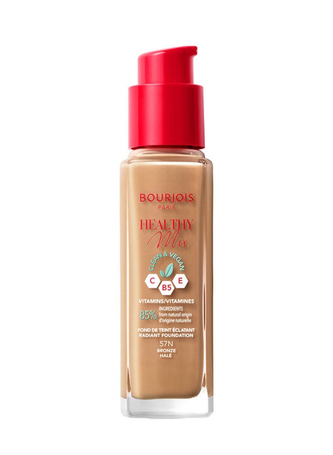 Healthy Mix Clean Foundation - 57N - Bronze, 30ml