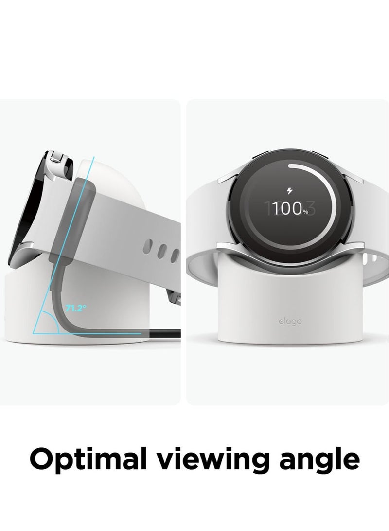 GW2 Charger Stand for Galaxy Watch 5 44mm / 40mm and 5 Pro 45mm - White