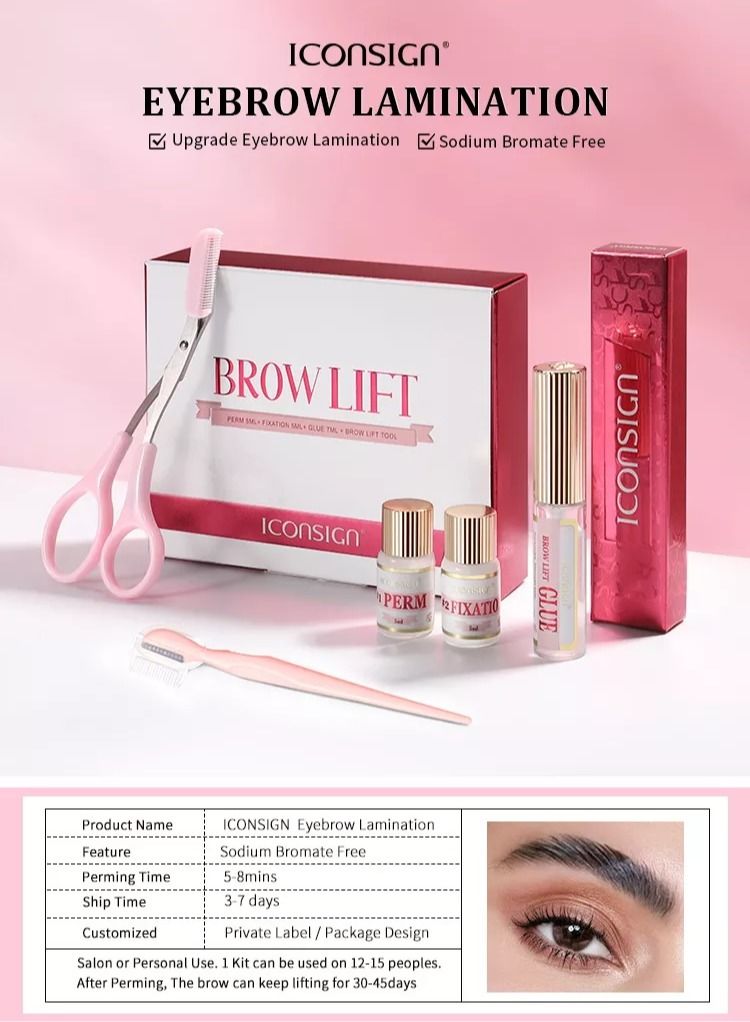 Iconsign 2023 Eyebrow Lamination and Lifting Kit with Updated Tools