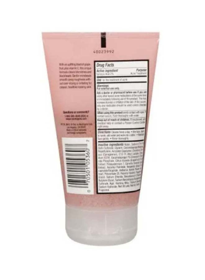 Oil Free Acne Wash Foaming Scrub Pink Grapefruit 4.2 Fl Oz 2Pc 124ml