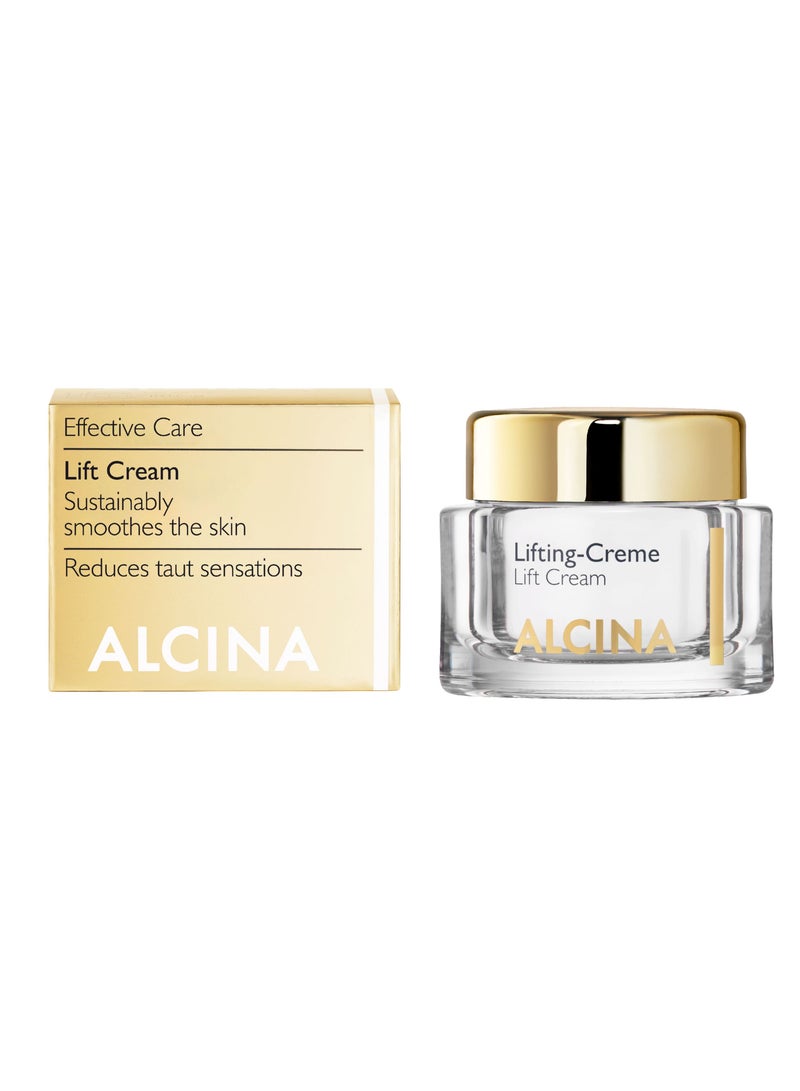 ALCINA Anti-Aging Lifting Face Cream for Dry and Dull Skin Reduces Taut Sensations and Mitigates Facial Lines and Small Wrinkles 50 ml Made in Germany