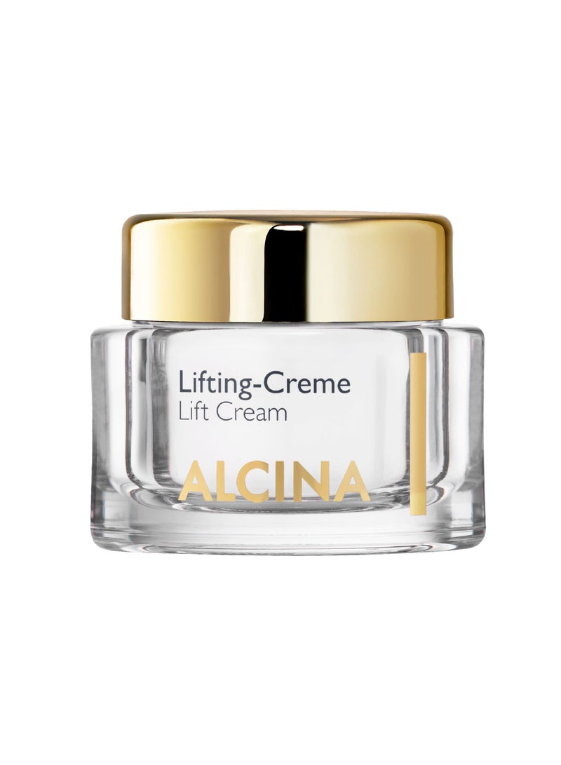 ALCINA Anti-Aging Lifting Face Cream for Dry and Dull Skin Reduces Taut Sensations and Mitigates Facial Lines and Small Wrinkles 50 ml Made in Germany
