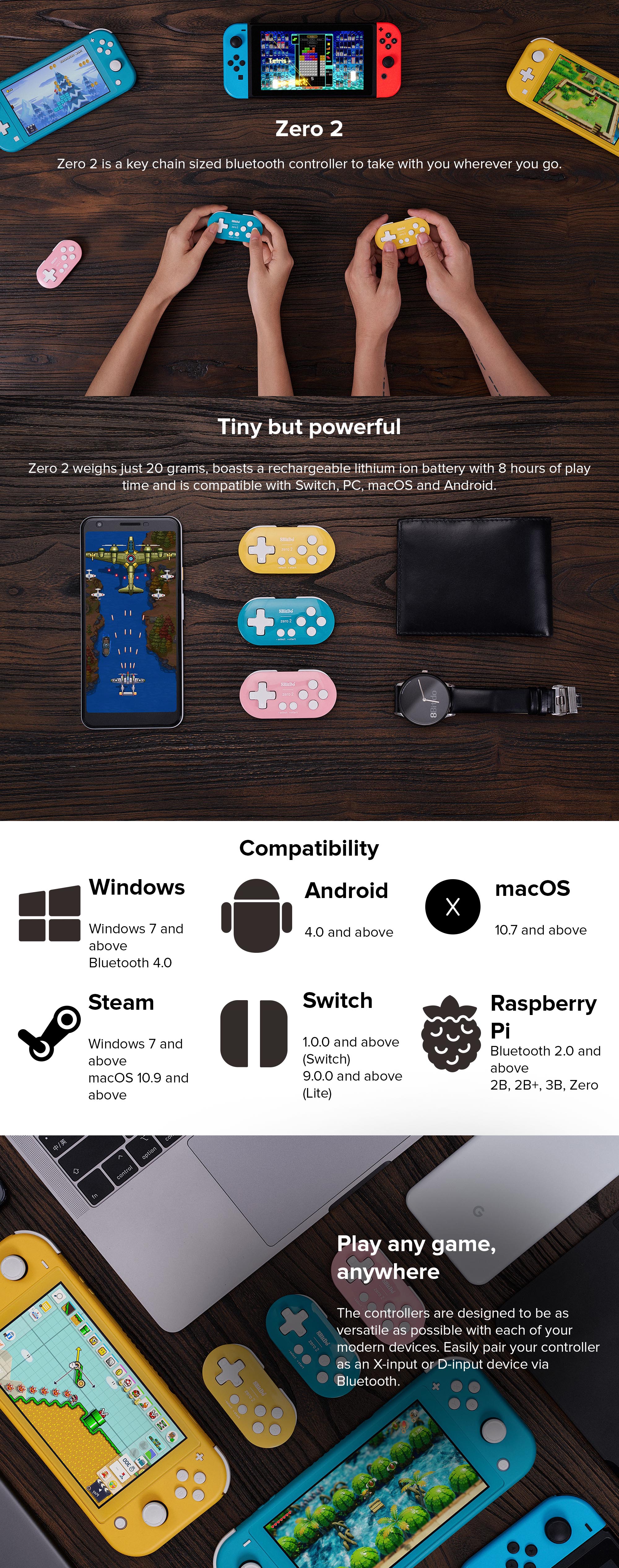 Bluetooth Portable Gamepad - Wireless