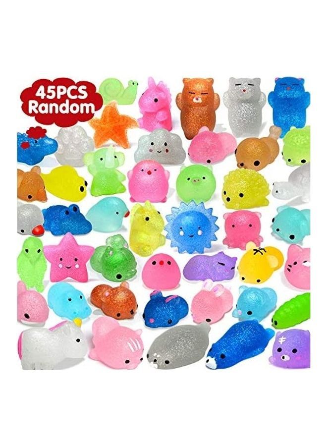 45-Piece Mocha Squishy Toys