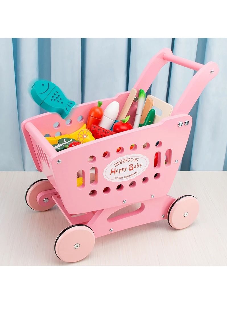 Woody Buddy Supermarket Trolley-Pink