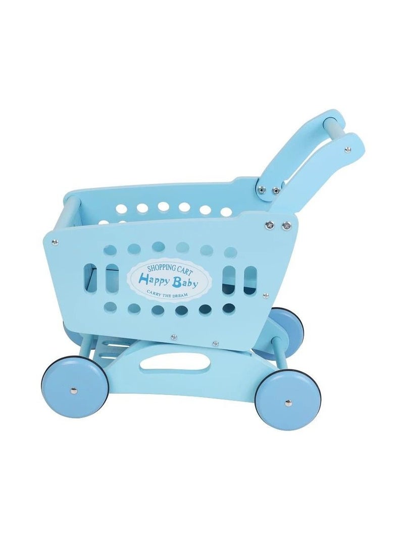 Woody Buddy Supermarket Trolley-Blue