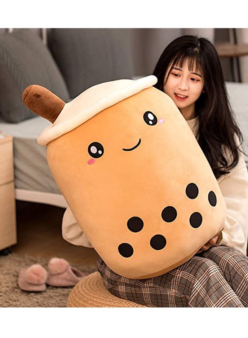 Pillow 13.7 inch Stuffed Boba Plushie Bubble Tea Plush Soft Milk Shaped Pillow, Kawaii Toy Gifts for Boys Girls