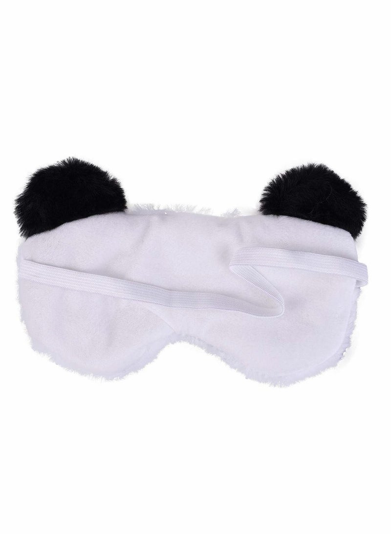 Cute Panda Sleeping Mask, Soft Fluffy Plush Blindfold Funny Novelty Animal Sleep Mask Eye Cover Eyeshade for Kids Girls Boys Women Men Night Nap Travel Meditation